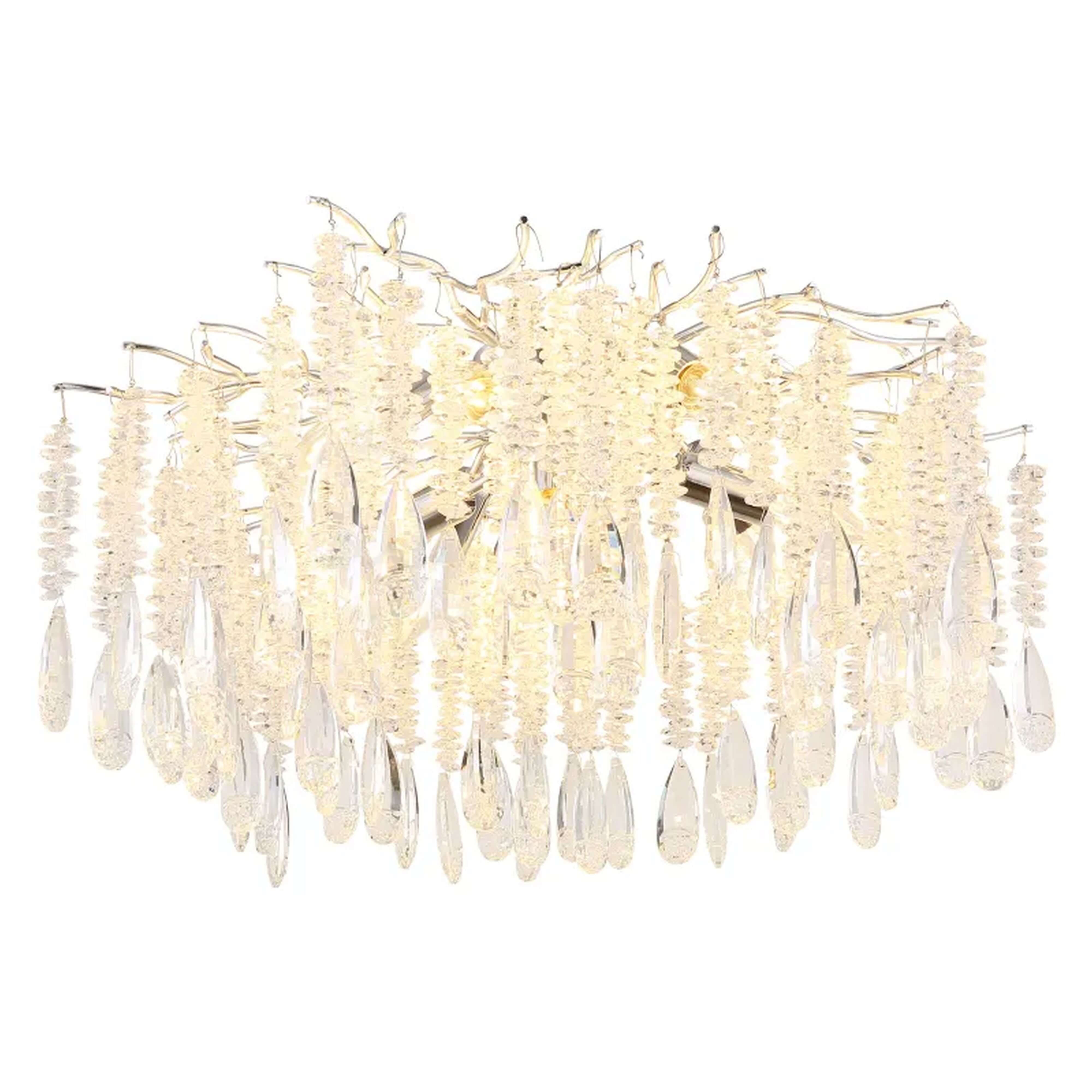 Globo Lighting Kinga plafondlamp x40 W doorzichtig-zilveren 64141D