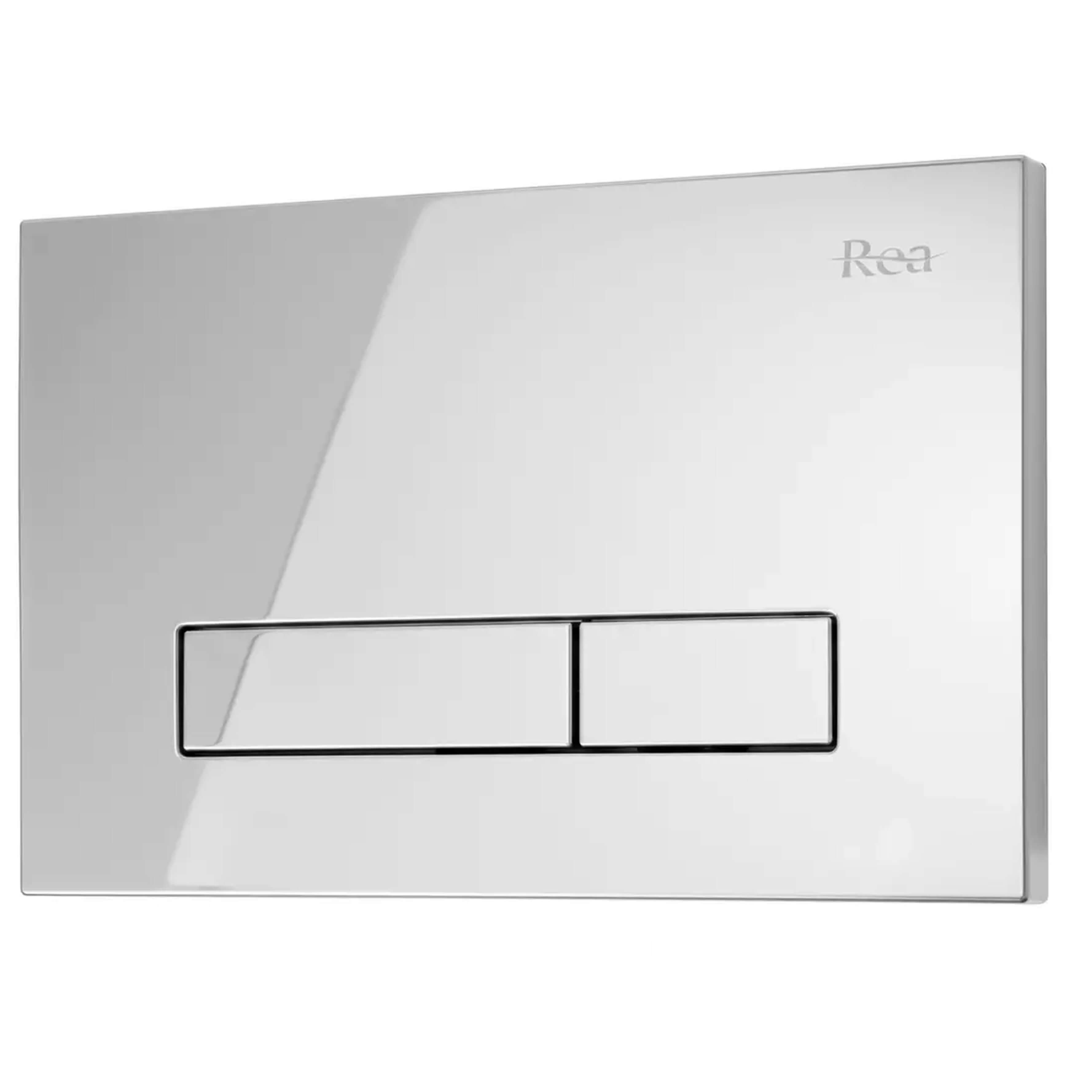 Rea HD spoelknop voor het toilet glanzende chroom REA-E9561