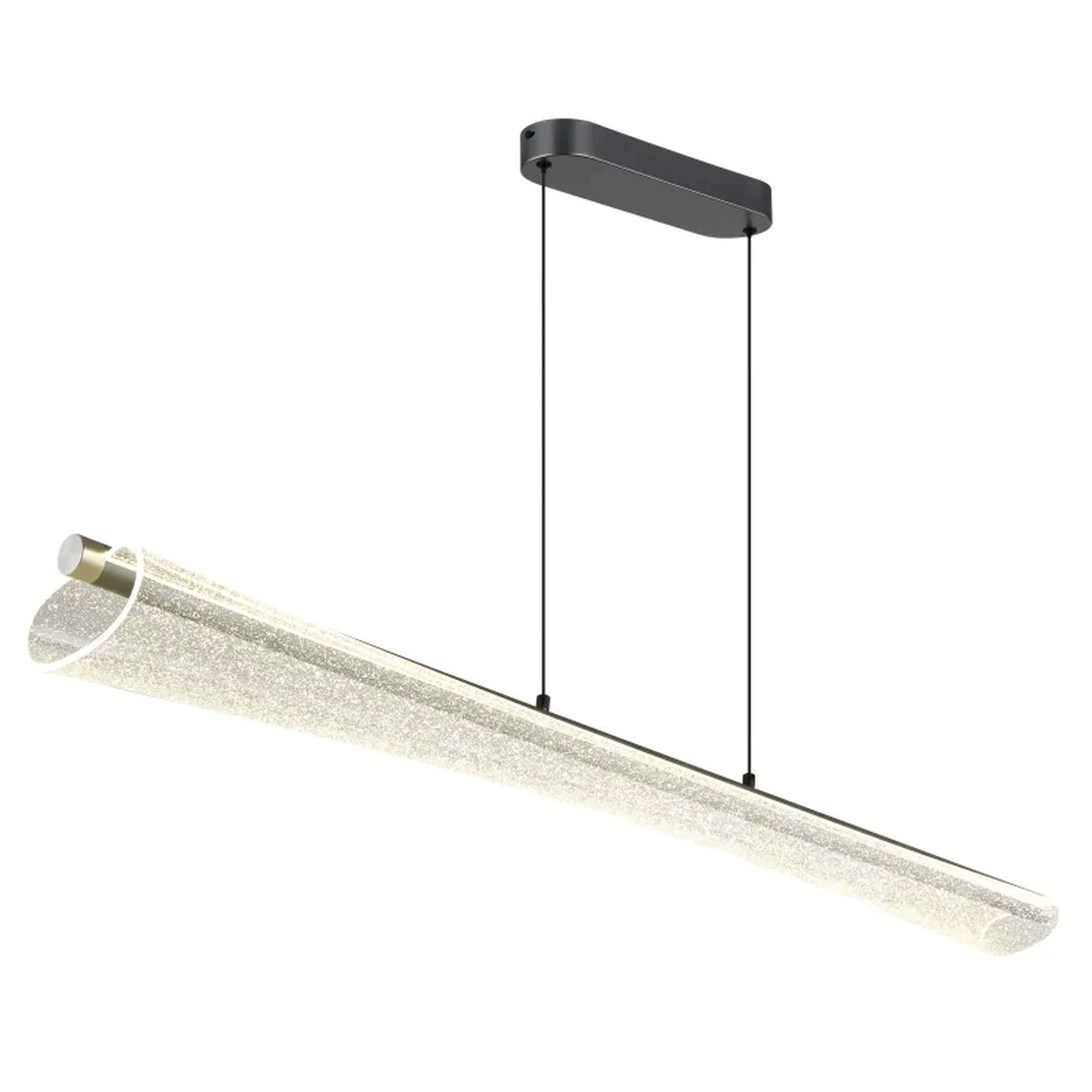 Globo Lighting Malinda hanglamp 1x36 W doorzichtig-antraciet 68256H