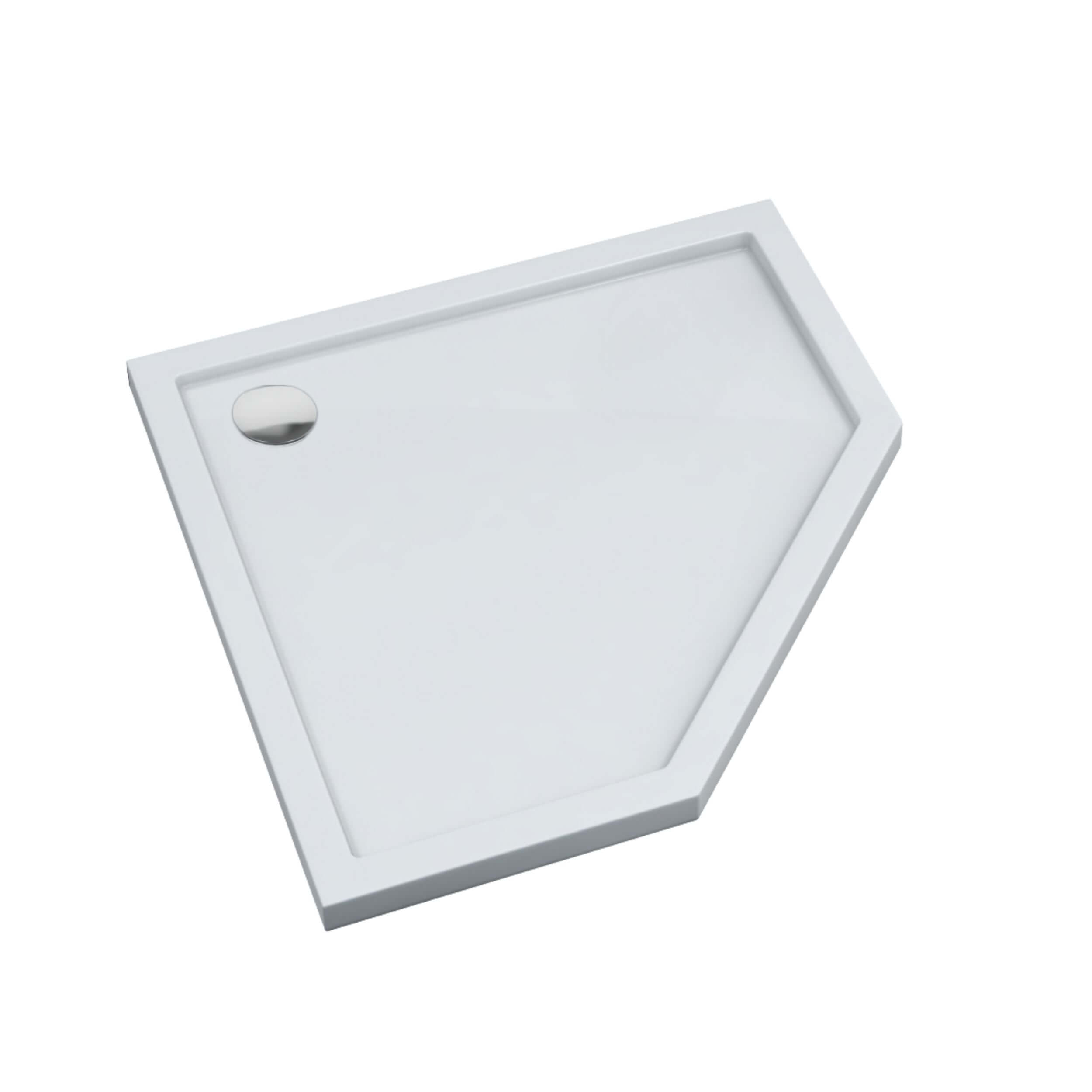 Schedpol Caspar New vijfhoekige douchebak 100x100 cm wit 3.2899