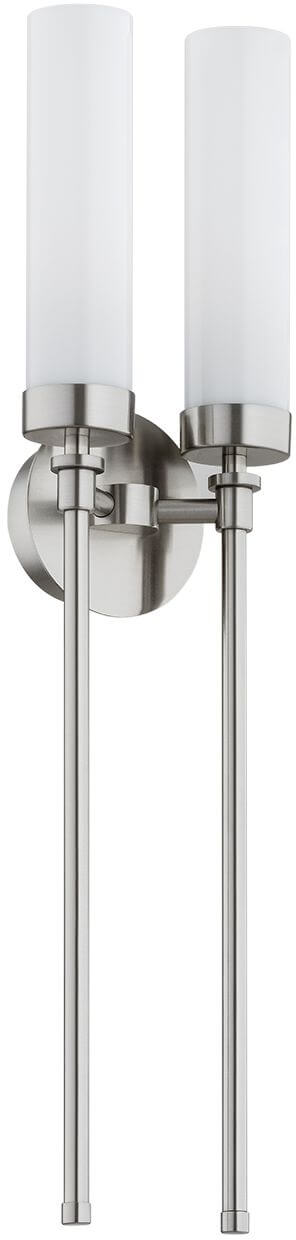 Argon Preston wandlamp 2x7 W wit-nikkel 7292