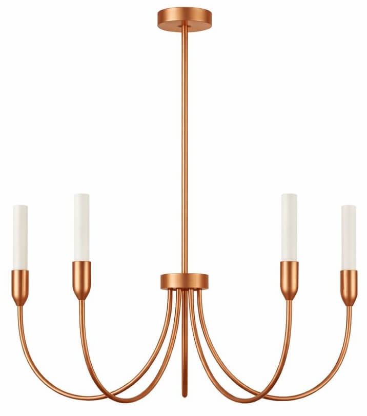 Argon Augustine hanglamp 5x6 W wit-koper 2202
