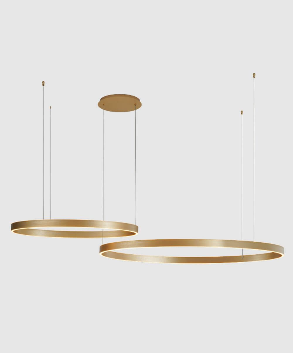 Zuma Line Isak hanglamp 2x100 W gouden 250067-GD