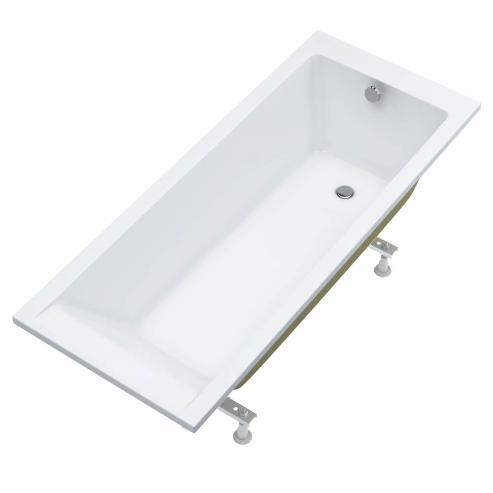 Schedline Milos White Mat rechthoekig bad 140x70 cm wit 3WSP.M1P-14070/B/MG