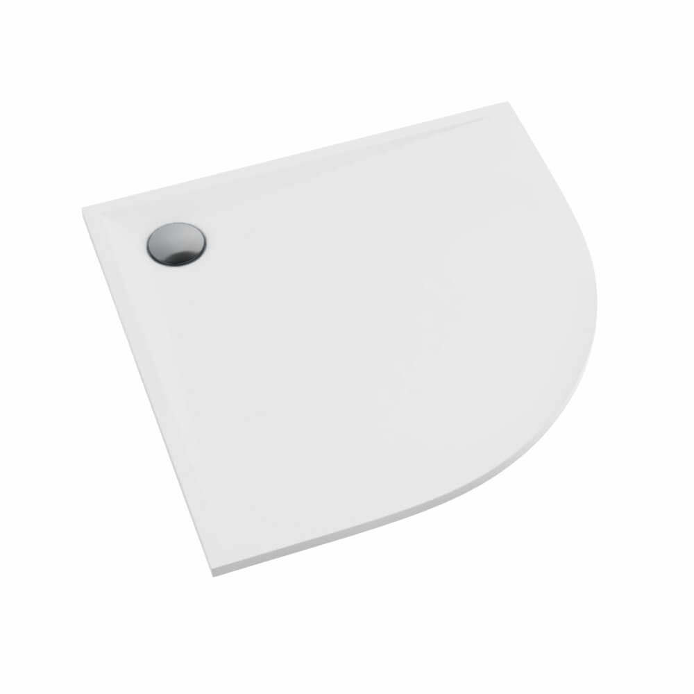 Schedline Libra White Mat halfronde douchebak 80x80 cm wit 3SP.L1O-8080/B/MG