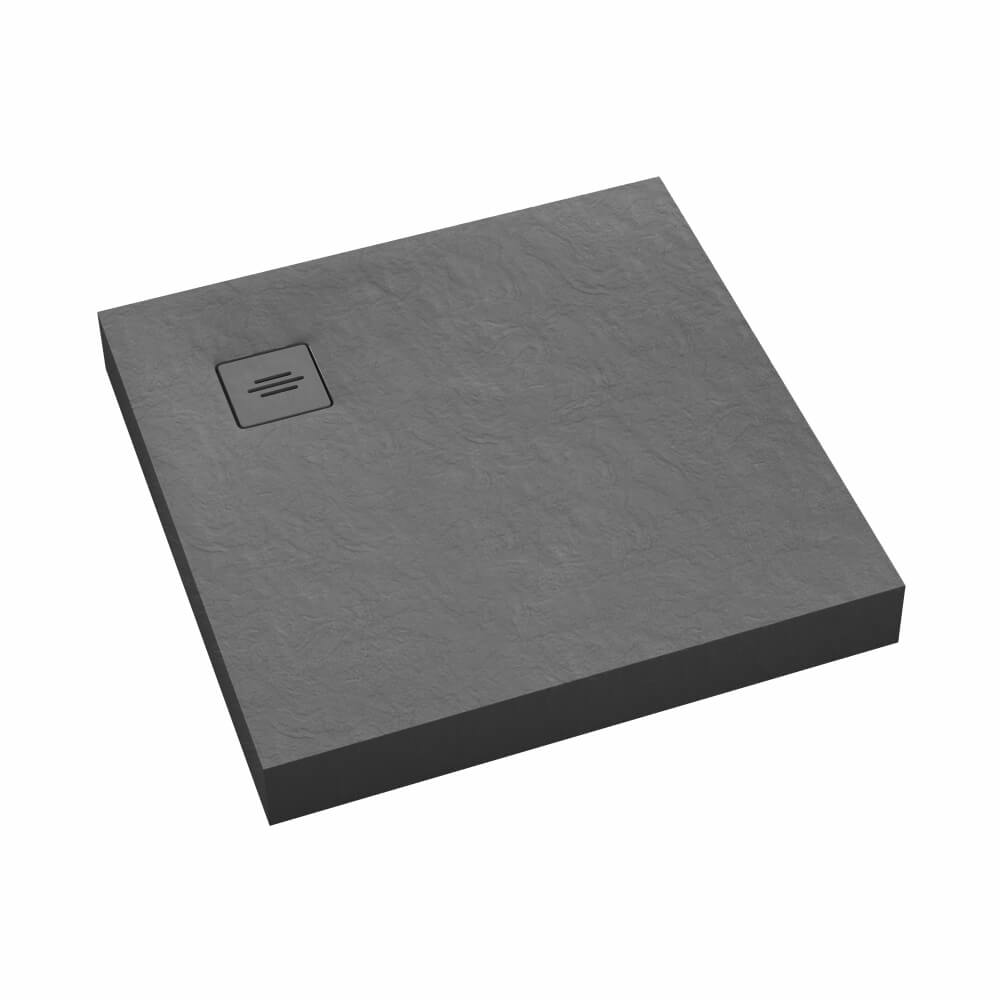 Schedline NonLimits Grey Stone vierkante douchebak 80x80 cm grijs 3ST.N1K-8080/S/ST-M1/S/ST