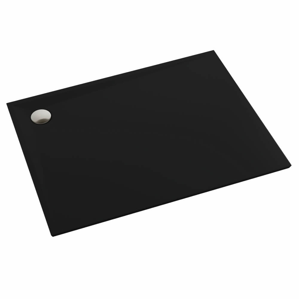 Schedline Libra Black Mat rechthoekige douchebak 140x80 cm zwart 3SP.L1P-80140/C/MG