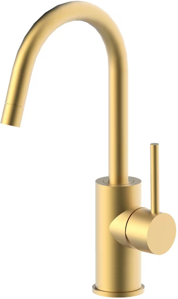 Paffoni Light wastafelkraan staand gouden LIG078HGSP