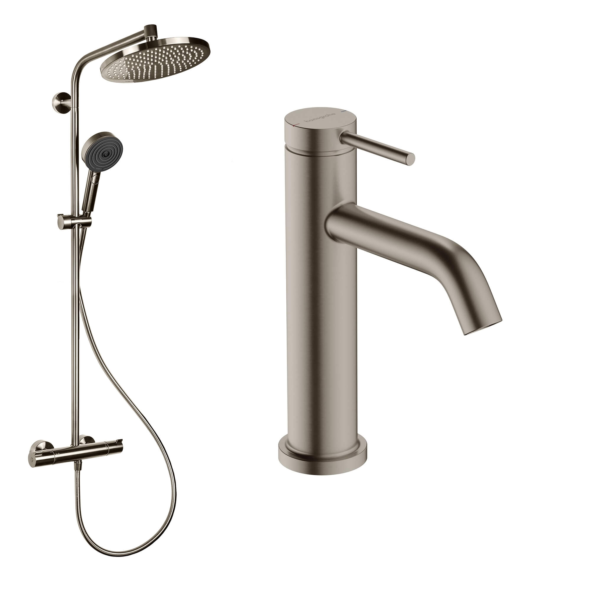 Hansgrohe Crometta badkamerset wand met thermostaat met regendouche || 88002390