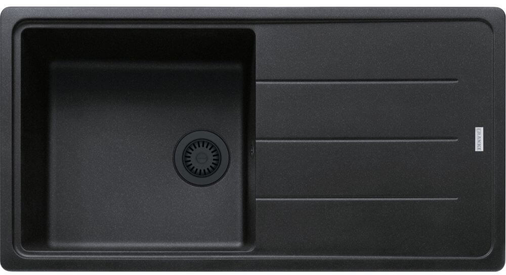 Franke Basis spoelbak van graniet 97x50 cm grijs/grafiet/onyx 114.0741.178
