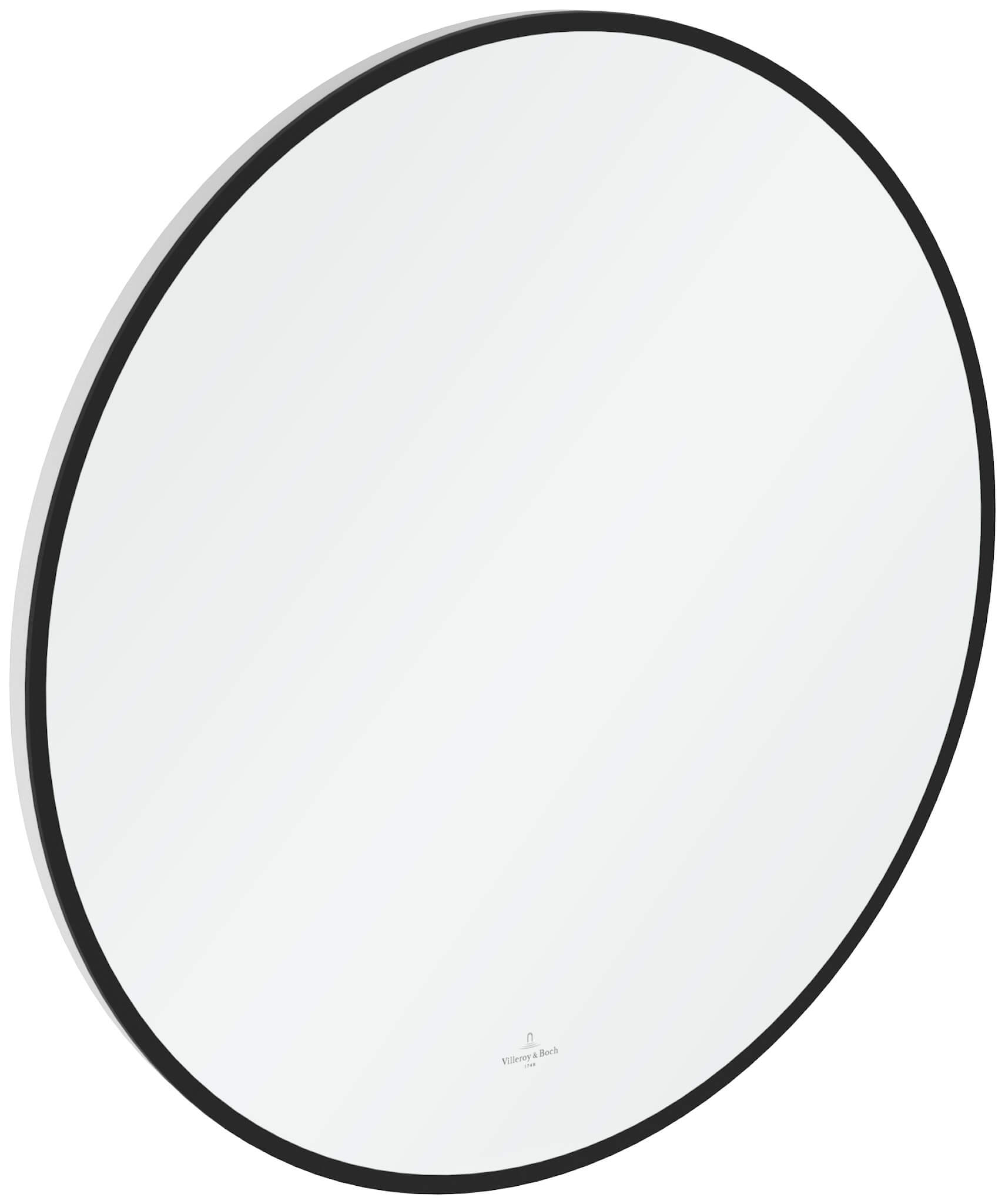 Villeroy & Boch spiegel 60x60 cm rond met verlichting zwart A4886000