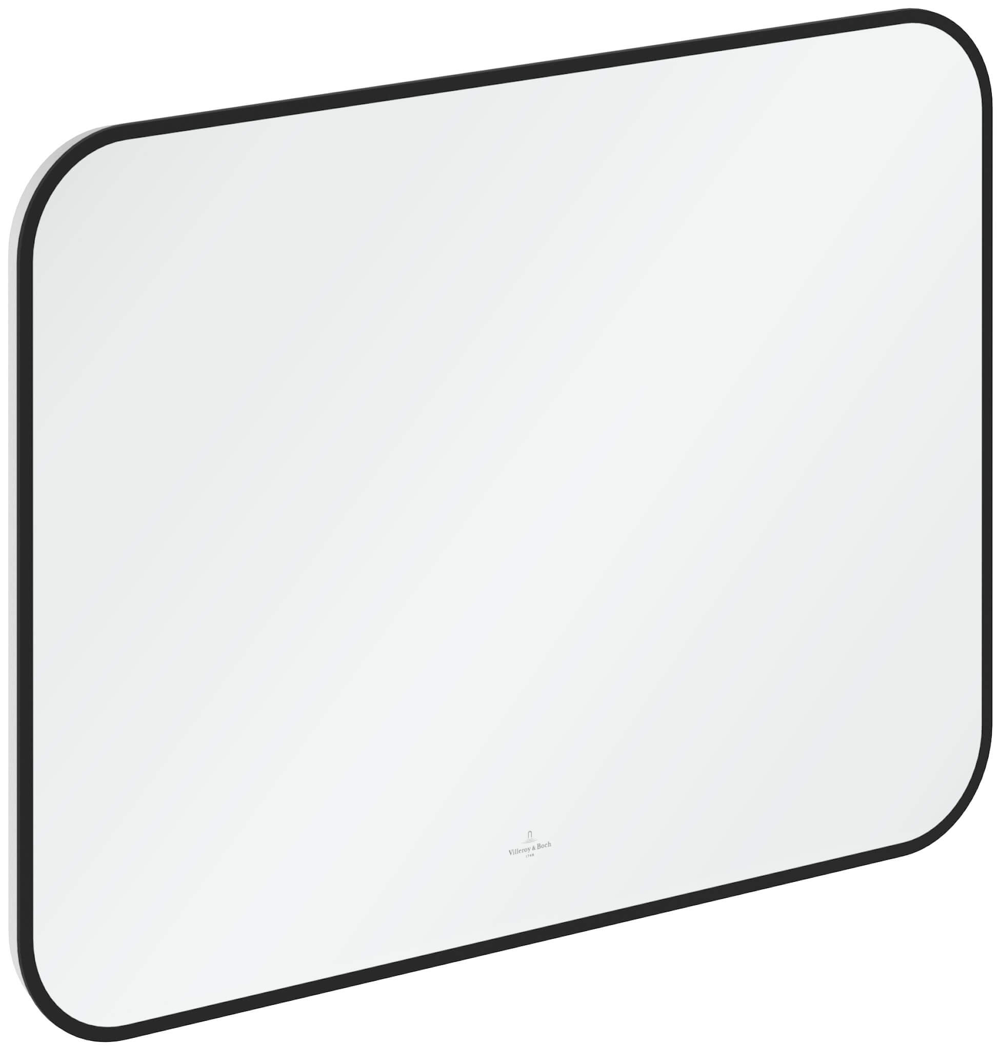 Villeroy & Boch spiegel 80x60 cm rechthoekig met verlichting zwart A4908000