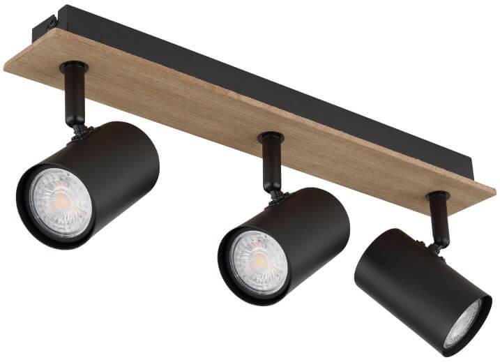 Globo Lighting Linca plafondlamp 3x25 W zwart 57905-3