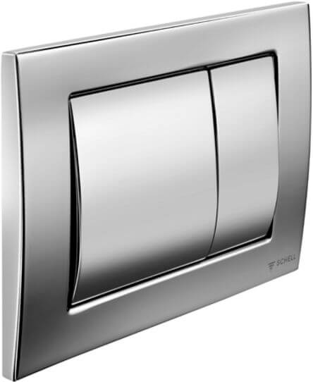 Schell Montus spoelknop voor het toilet glanzende chroom 031260699