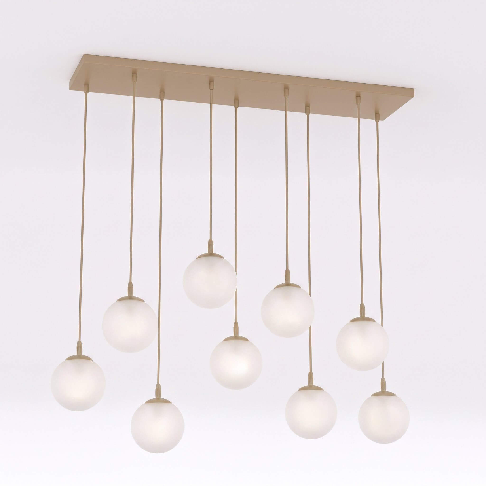 Emibig Cosmo hanglamp x10 W wit-beige 1790/9
