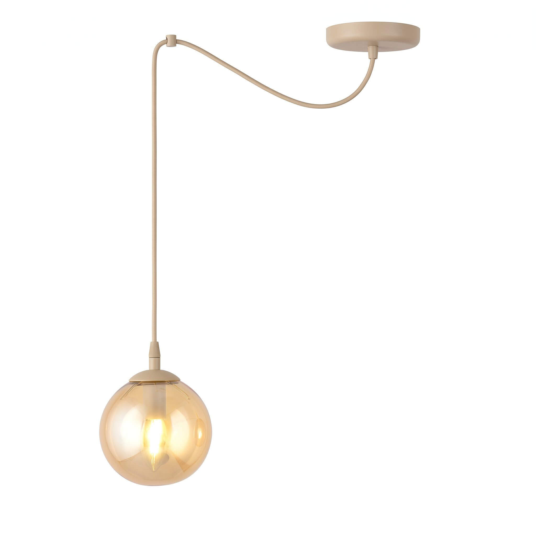 Emibig Gigi hanglamp 1x10 W beige 1824/1