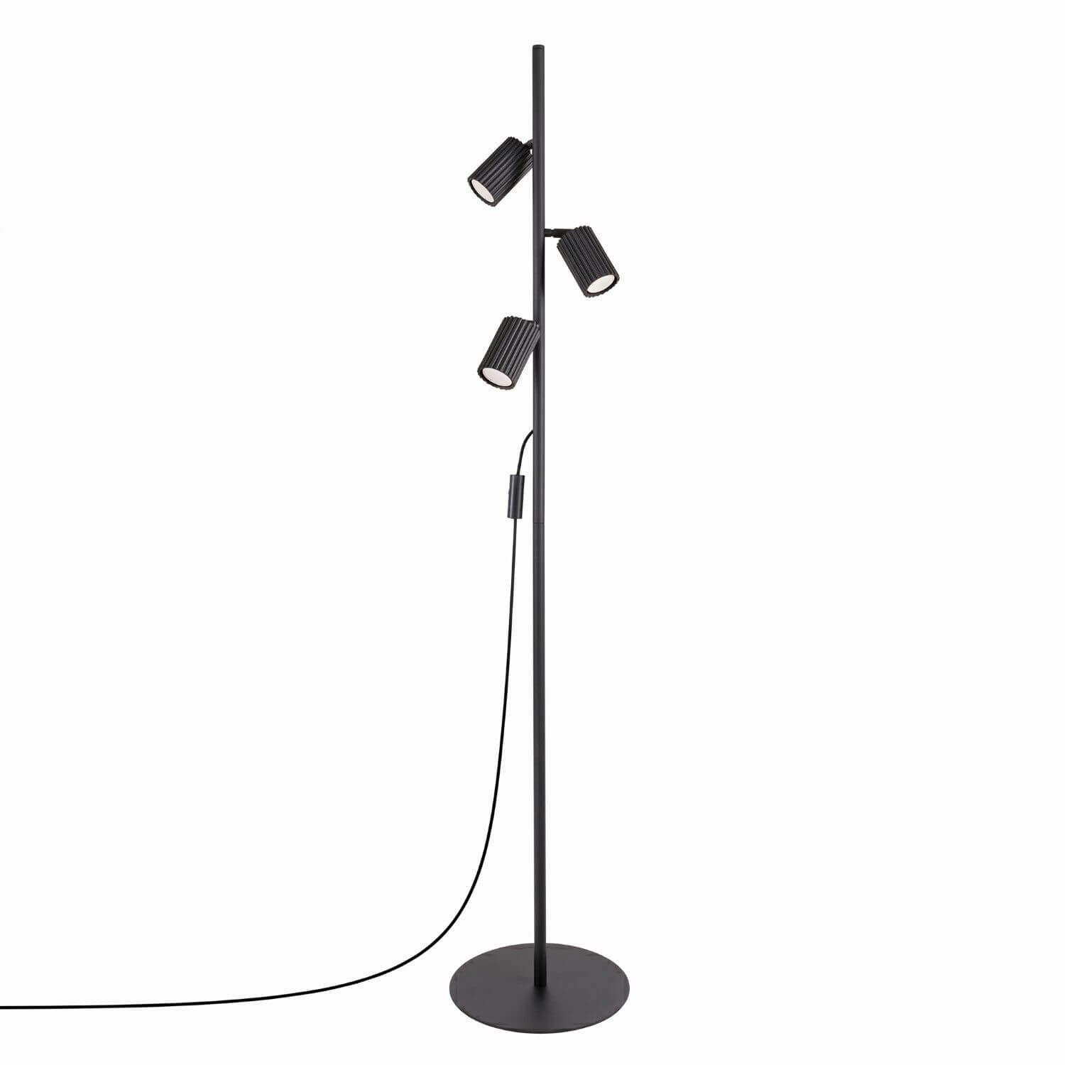 Sollux Lighting Karbon vloerlamp 3x10 W zwart SL.2016