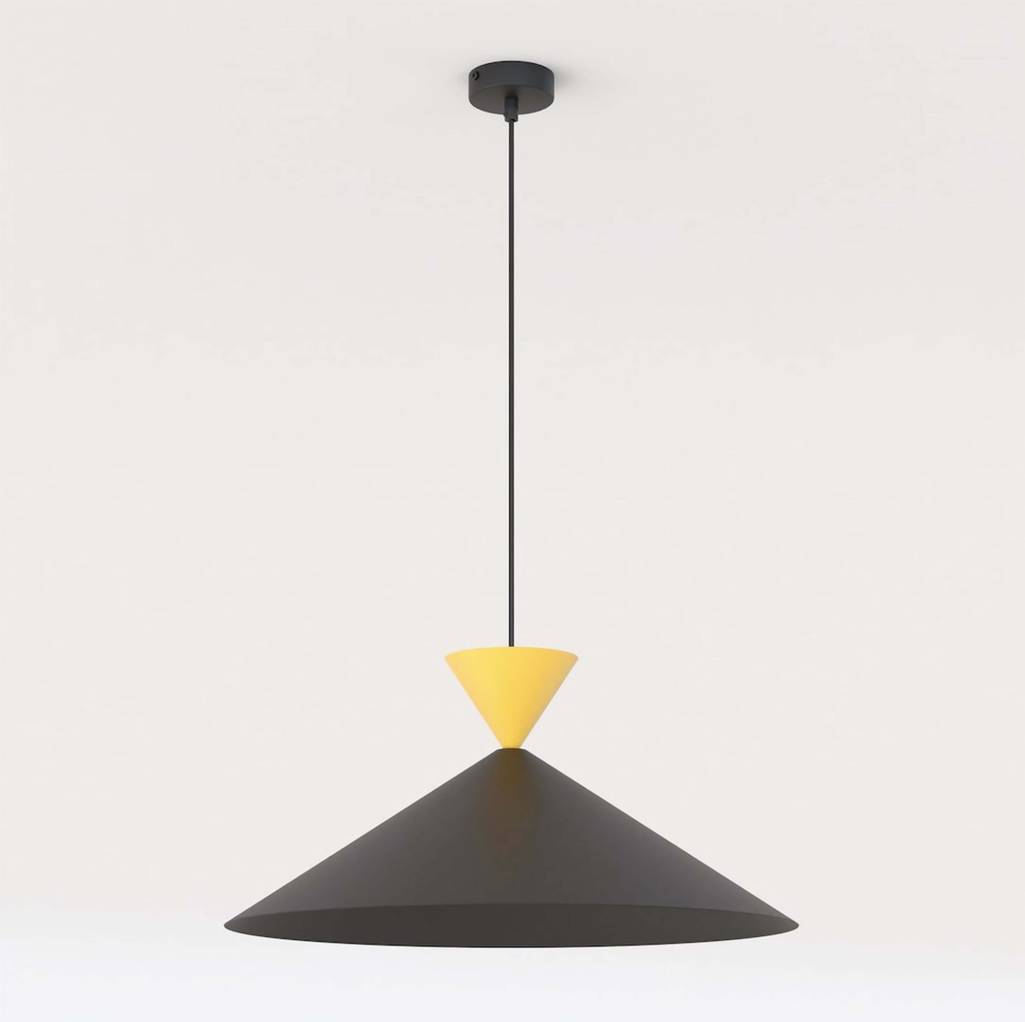 Emibig Ralf hanglamp 1x10 W zwart-oranje 1746/1L