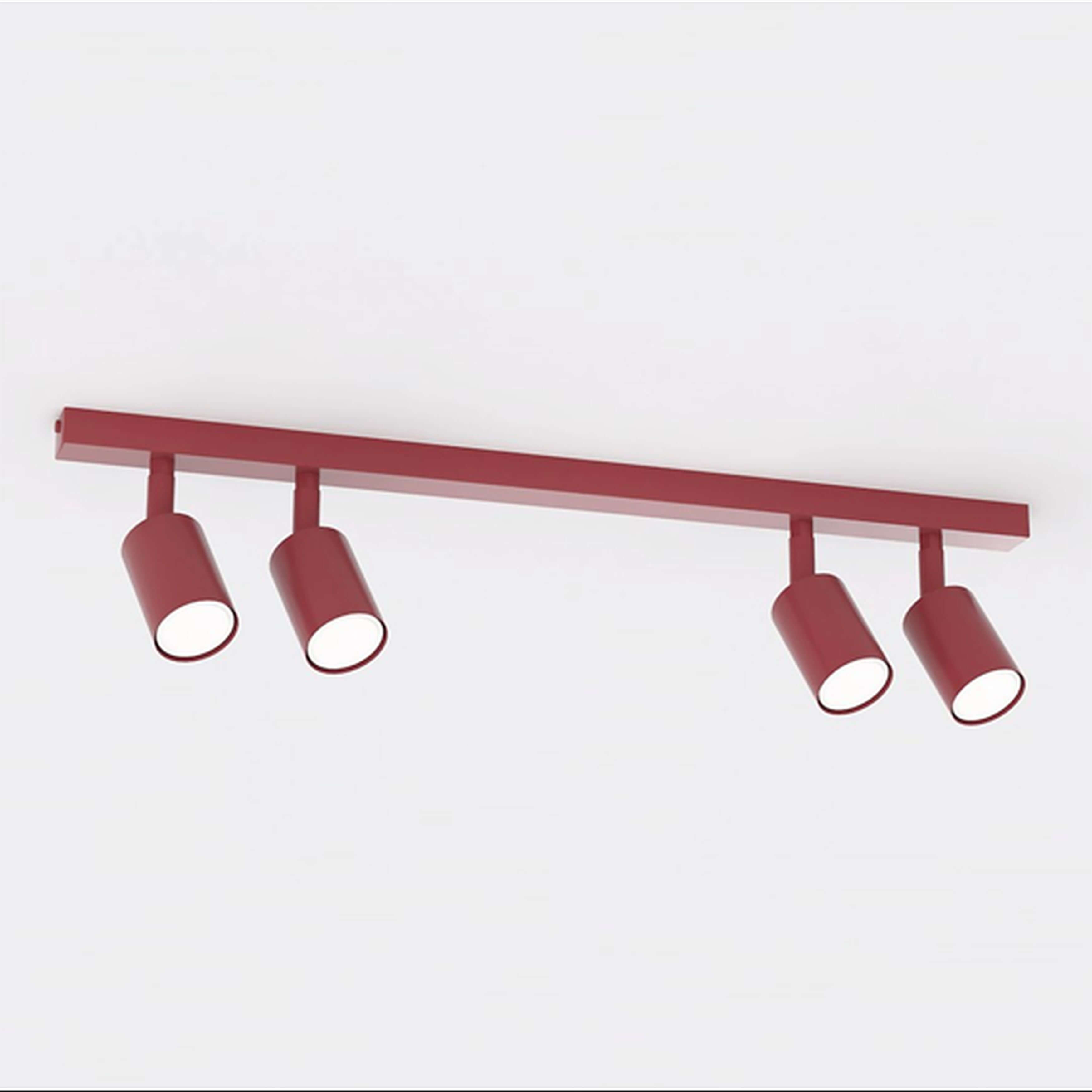 Emibig Flash plafondlamp 4x10 W rood 1704/4