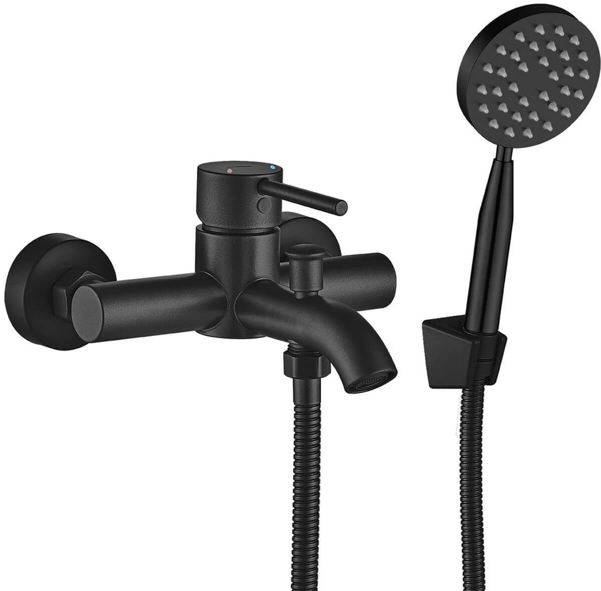 Kuchinox Noia bad- en douchekraan wand zwart BNK_711D