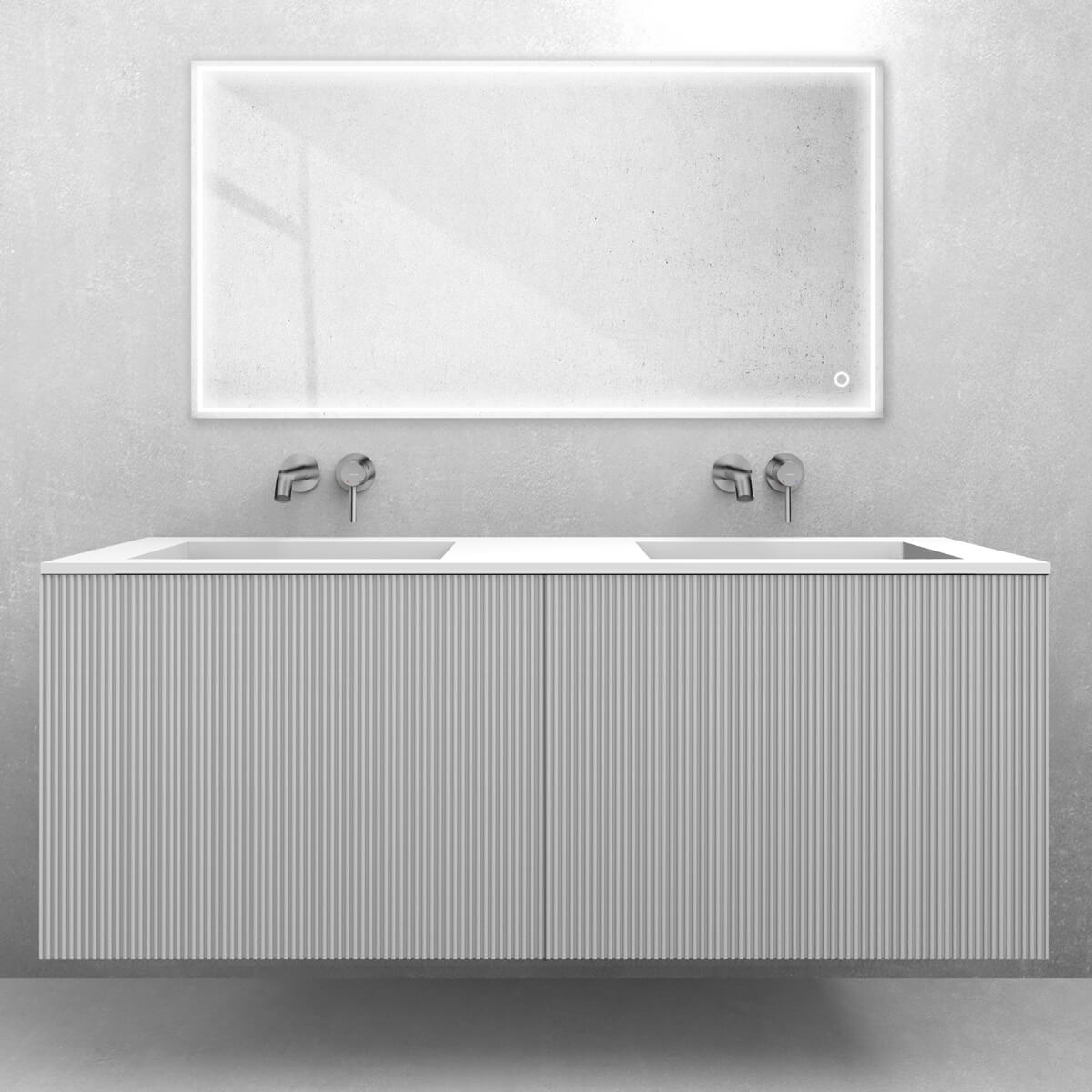 Set wastafel Oltens Stila 40206900, kast Oltens Lun Rila 60039000
