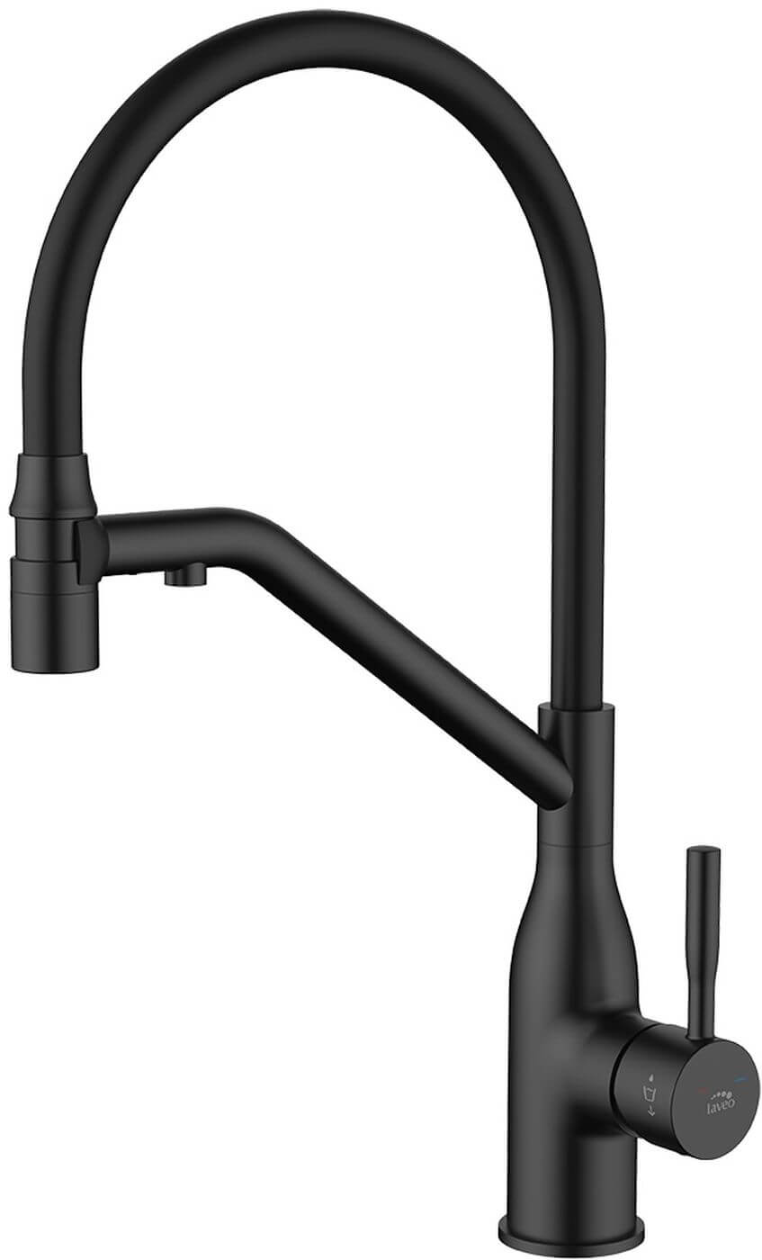 Laveo Colina 2.0 waterfilterkraan staand zwart BC2_B78D