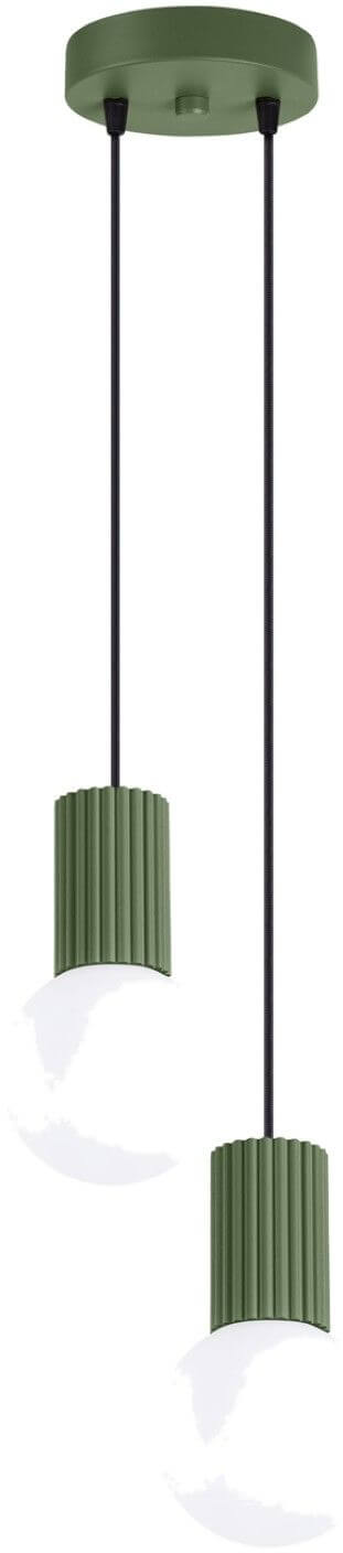 Sollux Lighting Halo hanglamp 2x8 W groen SL.1974