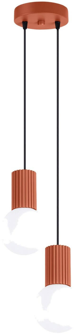 Sollux Lighting Halo hanglamp 2x8 W rood SL.1975