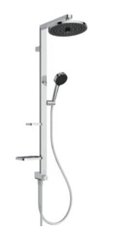 Ideal Standard Alu+ doucheset wand met regendouche chroom BD585AA