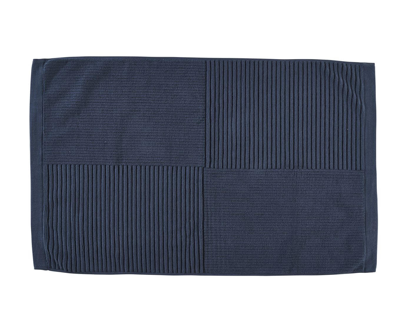 Zone Denmark Classic badkamermatje 80x50 cm rechthoekig marineblauw 34977