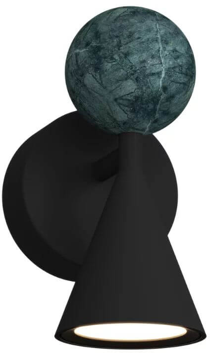 MaxLight Bingo wandlamp 1x8 W zwart W0444