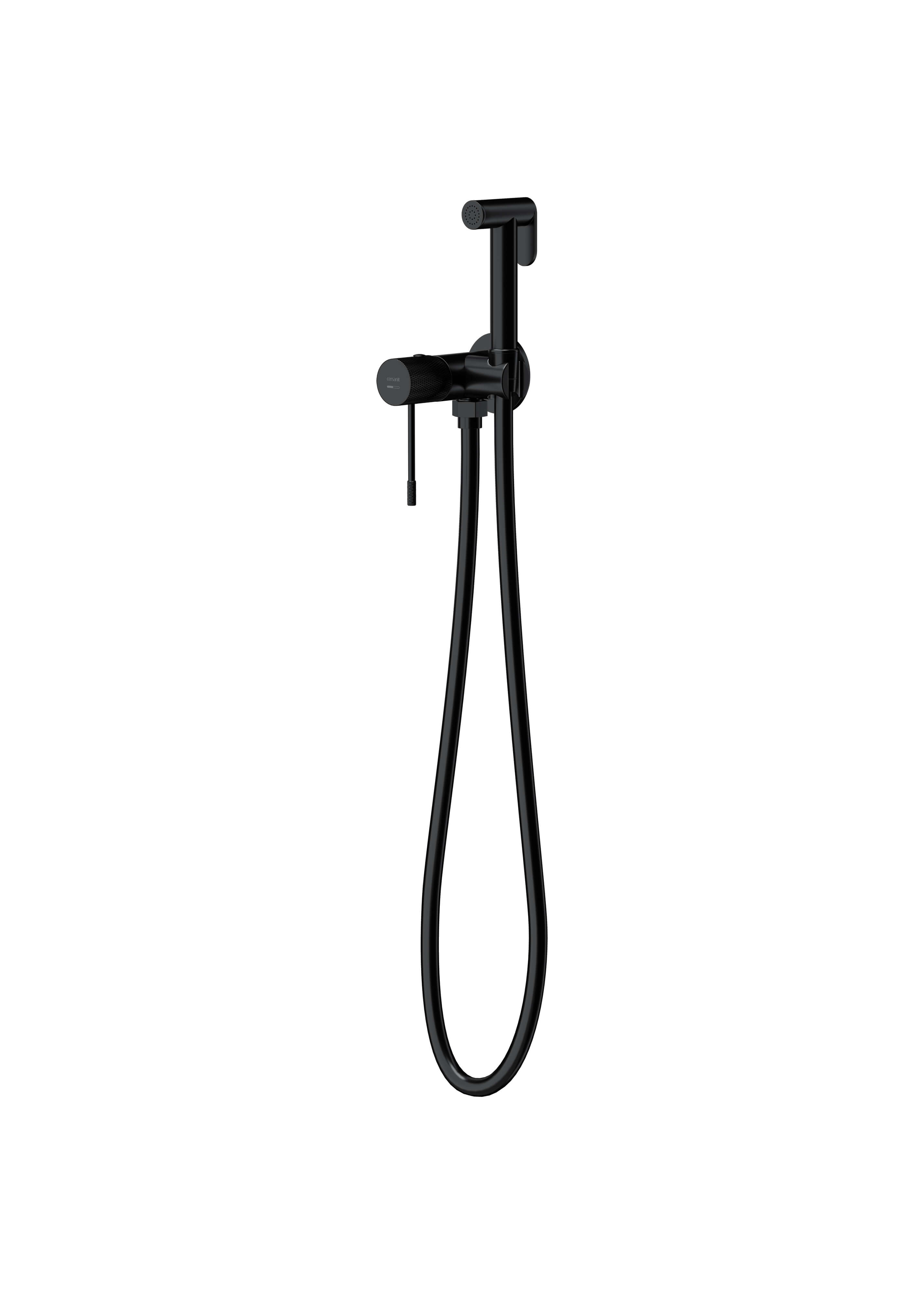 Cersanit Zen bidetkraan met doucheset wand zwart S1001-177