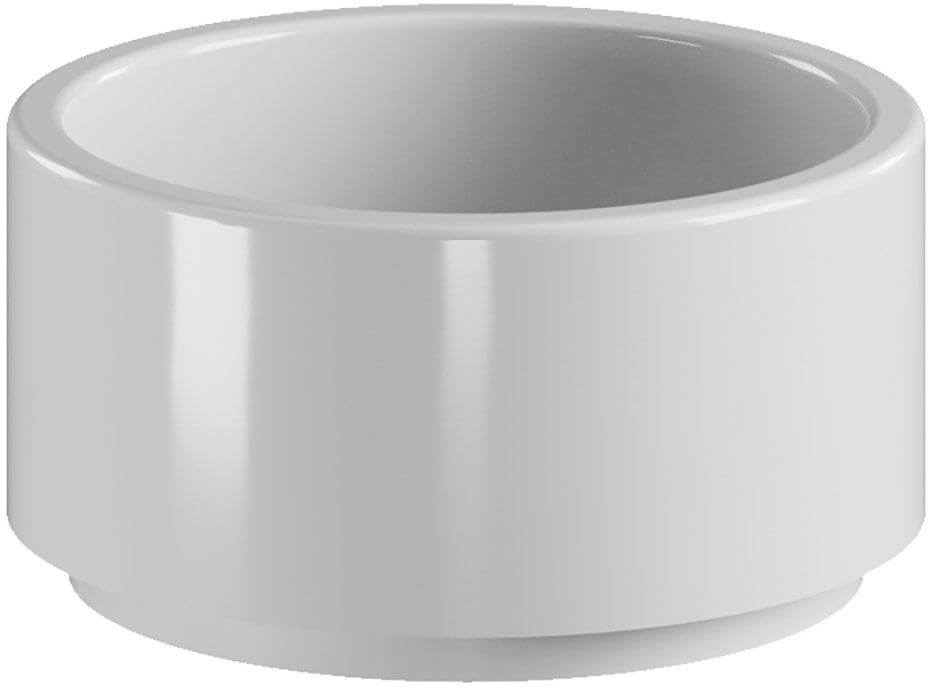 Kerasan OKE wastafel 30x30 cm rond opbouw wit glans 554001