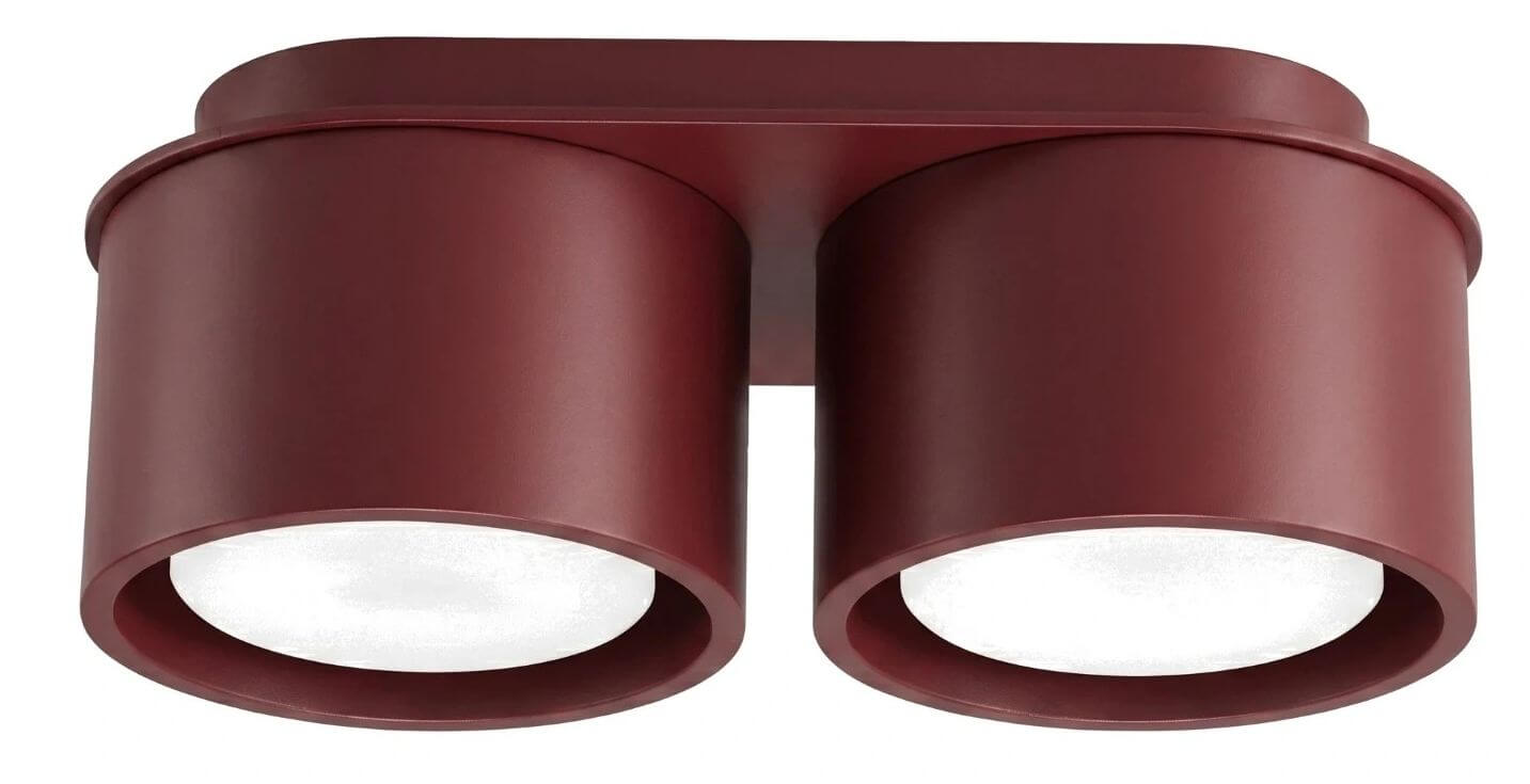 Sollux Lighting Modo plafondlamp 2x10 W bourgondisch rood SL.2455