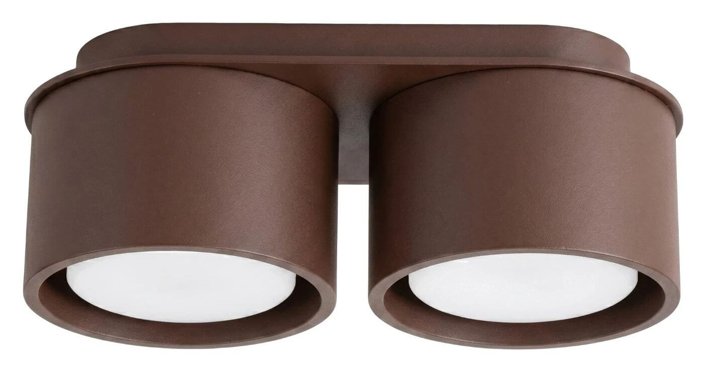 Sollux Lighting Modo plafondlamp 2x10 W bruin SL.2483