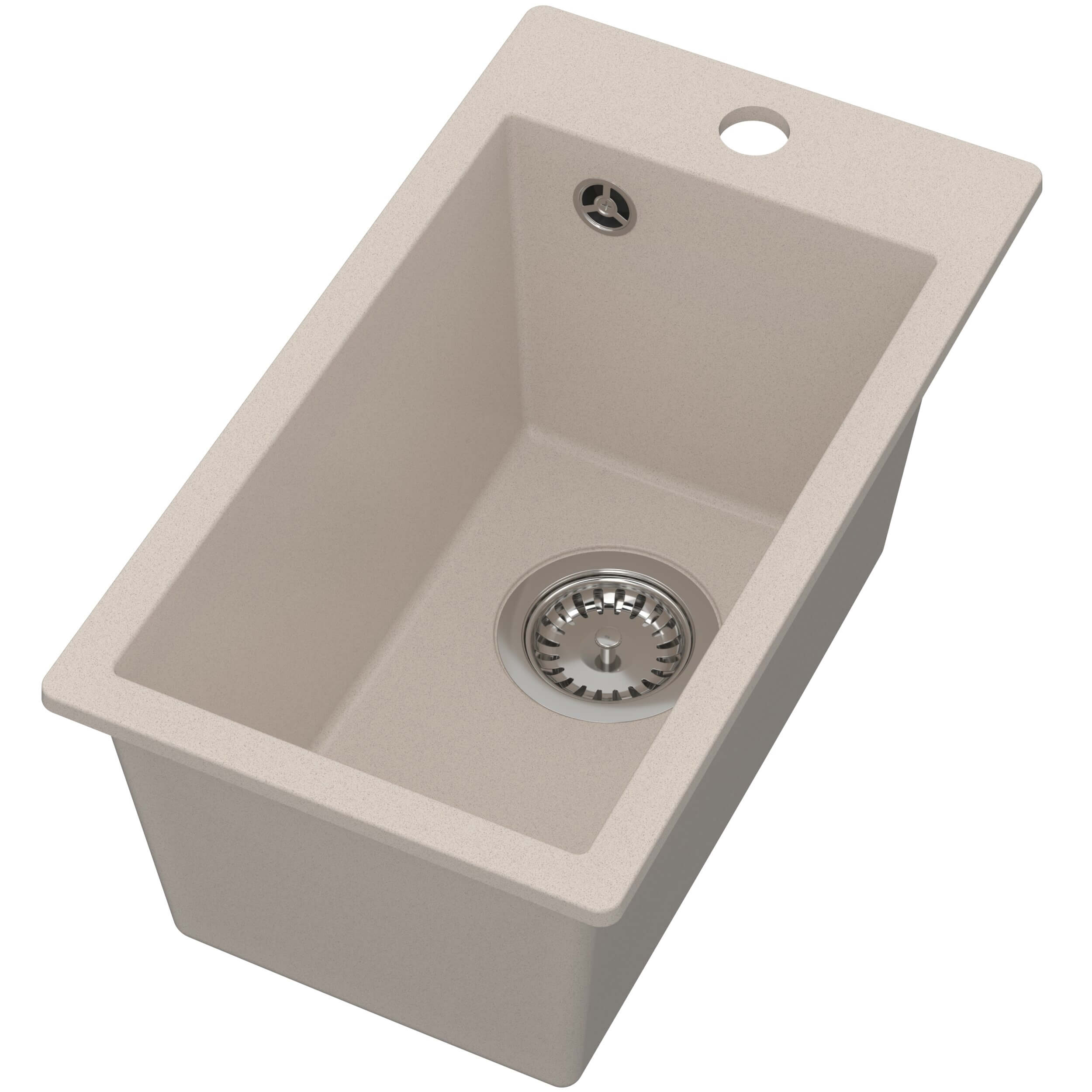 Ruvetti Pino spoelbak van graniet 50x28 cm beige 3001PIBE35W