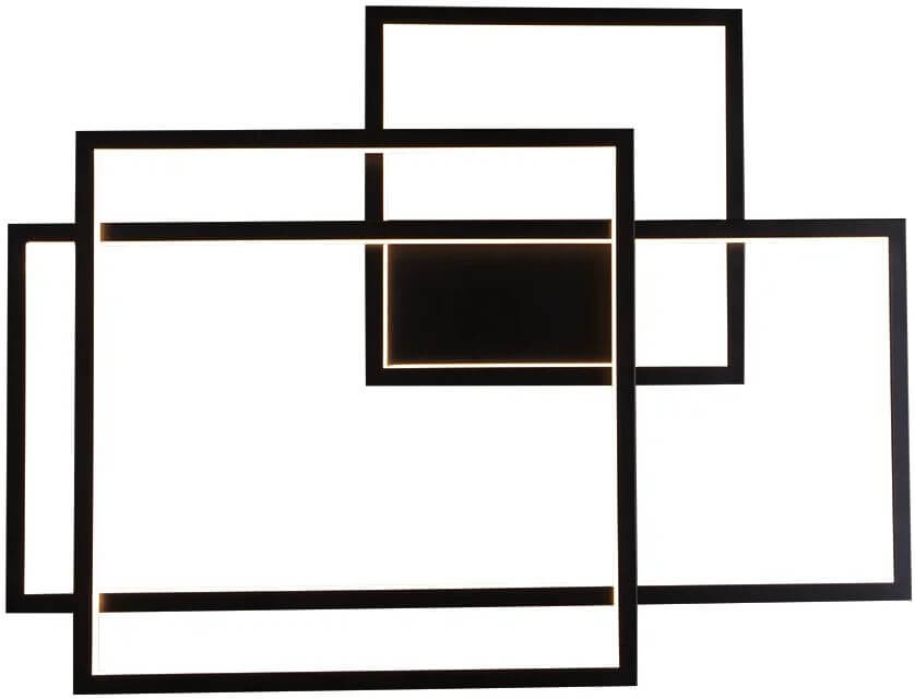 MaxLight Geometric wandlamp 1x45 W zwart W0233D