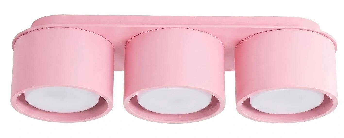 Sollux Lighting Modo plafondlamp 3x10 W roze SL.2468