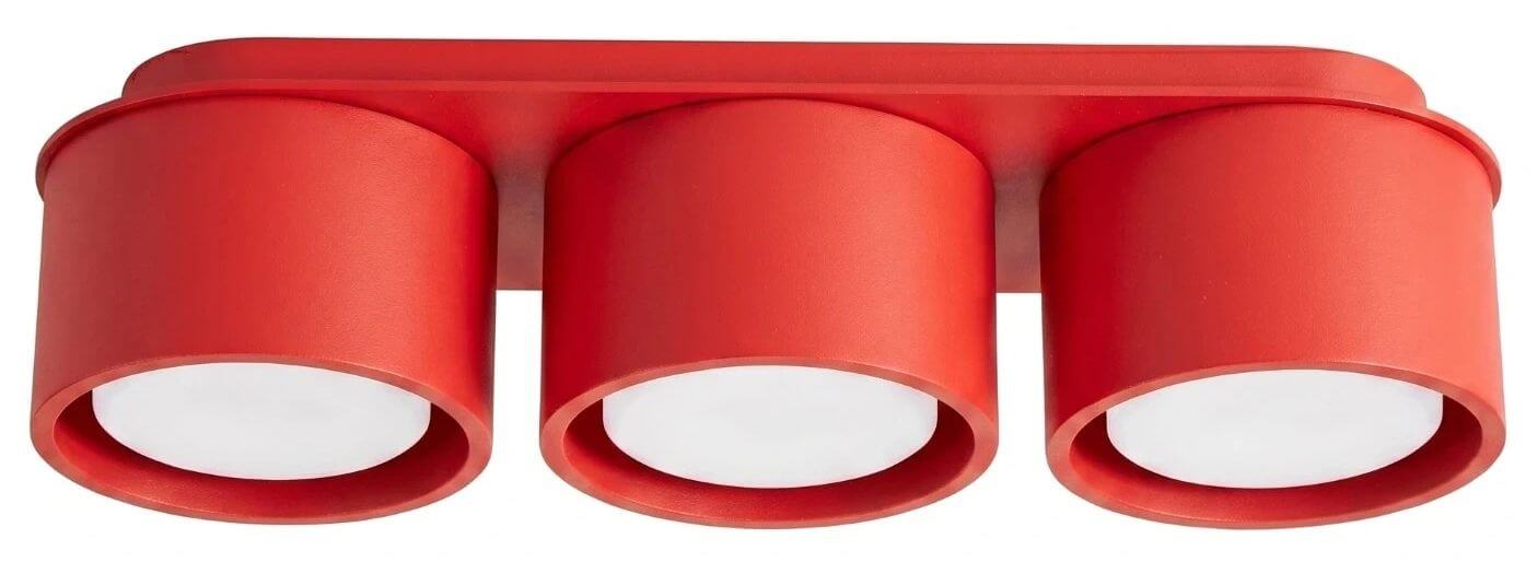 Sollux Lighting Modo plafondlamp 3x10 W rood SL.2480
