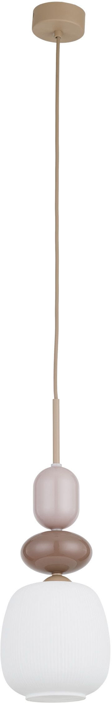 TK Lighting Zen Sabia hanglamp 1x10 W wit-beige 11870