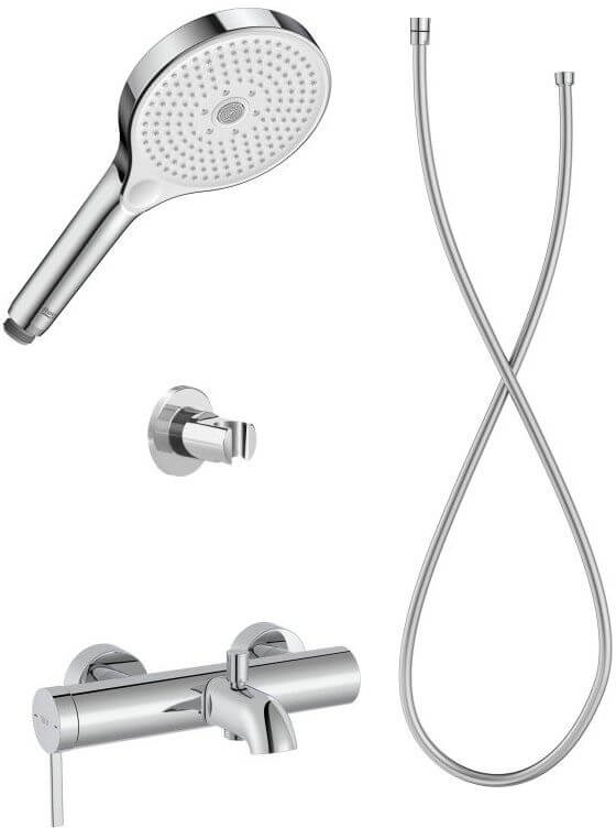 Set bad- en douchekraan Roca Ona A5A029EC00, douchekop Roca Plenum A5B8114C00, A5B1350C00, A5B2118C00