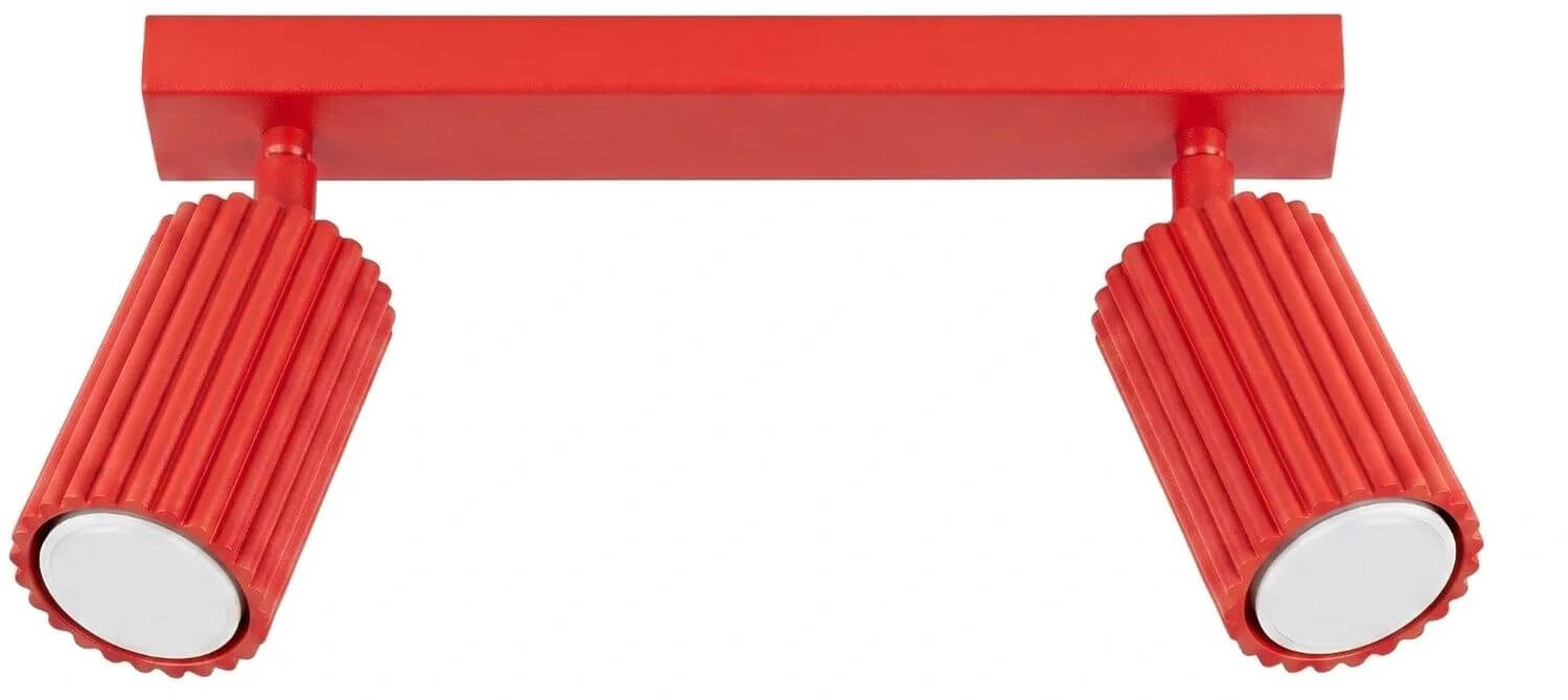 Sollux Lighting Karbon plafondlamp 2x10 W rood SL.2365