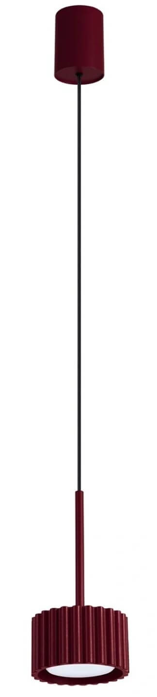 Sollux Lighting Aura hanglamp 1x10 W bourgondisch rood SL.2684