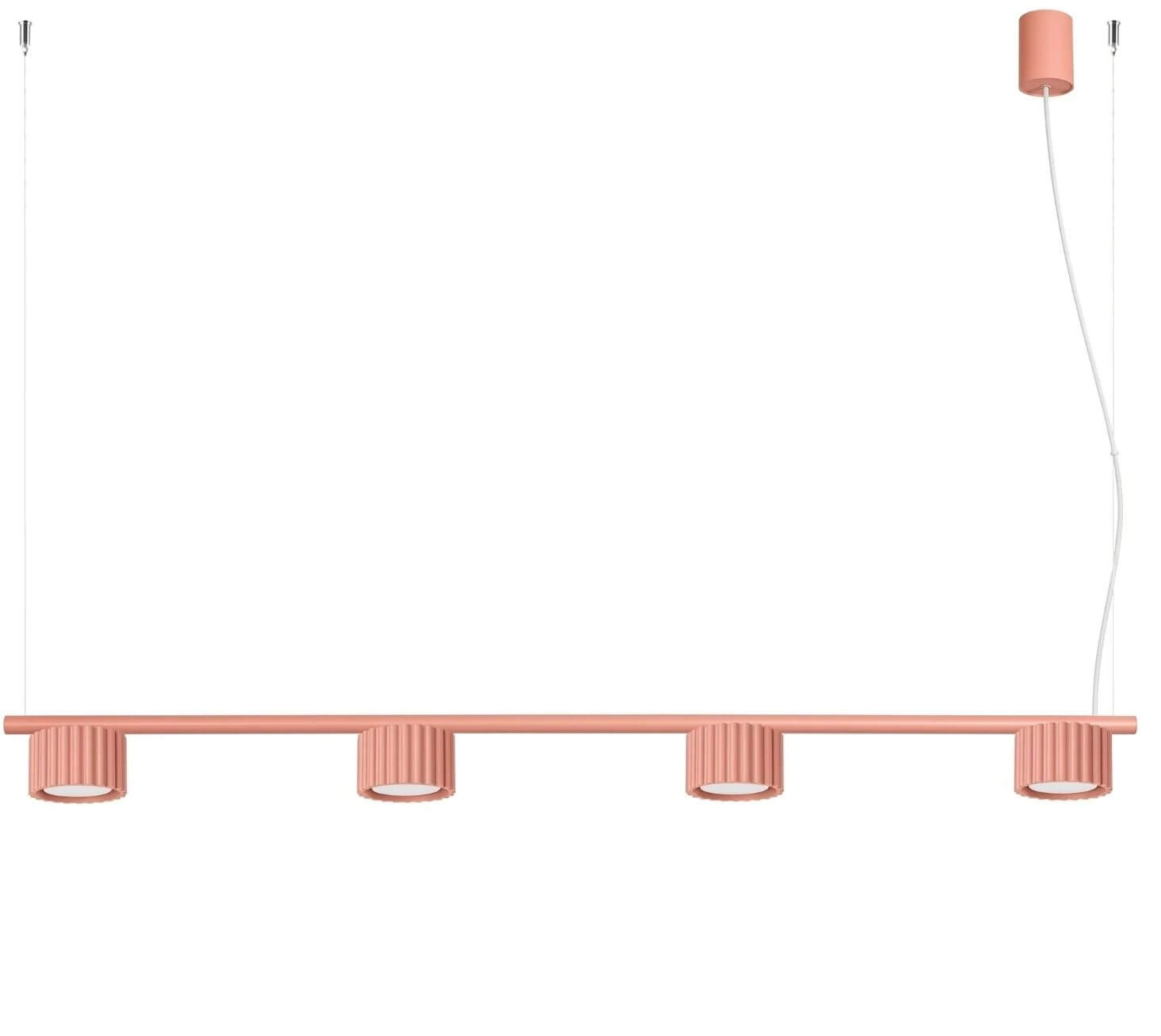 Sollux Lighting Aura hanglamp 4x10 W roze SL.2704
