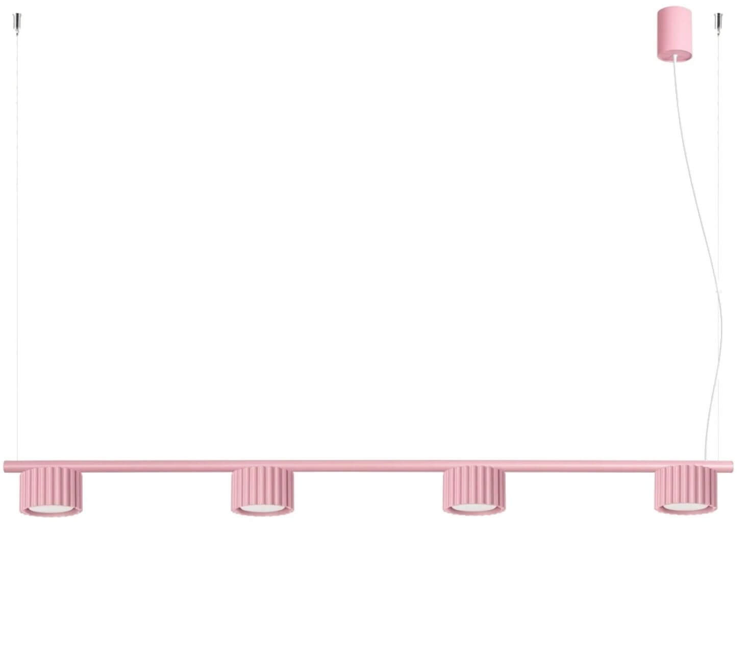 Sollux Lighting Aura hanglamp 4x10 W roze SL.2705