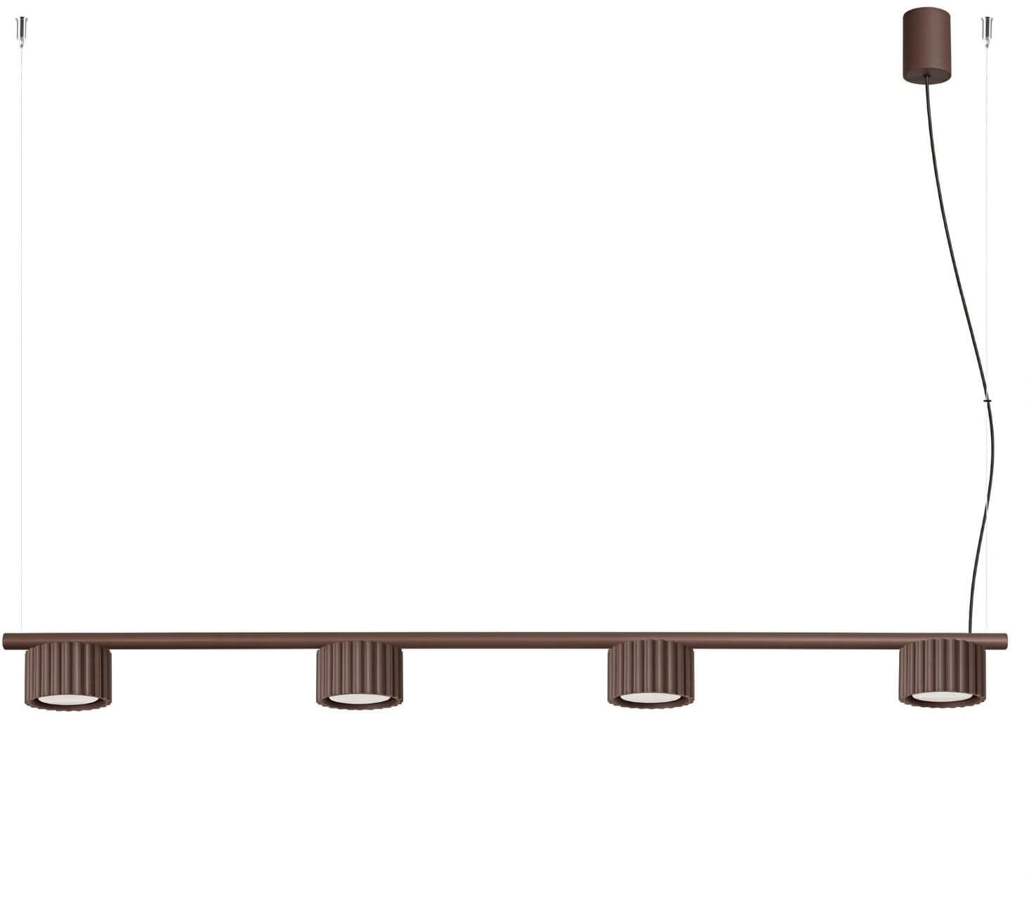 Sollux Lighting Aura hanglamp 4x10 W bruin SL.2709