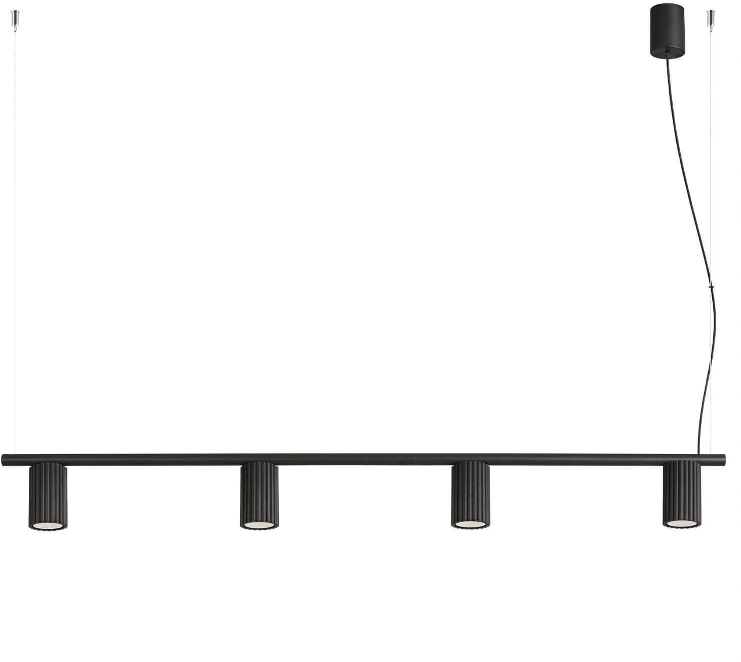Sollux Lighting Karbon hanglamp 4x10 W zwart SL.2712