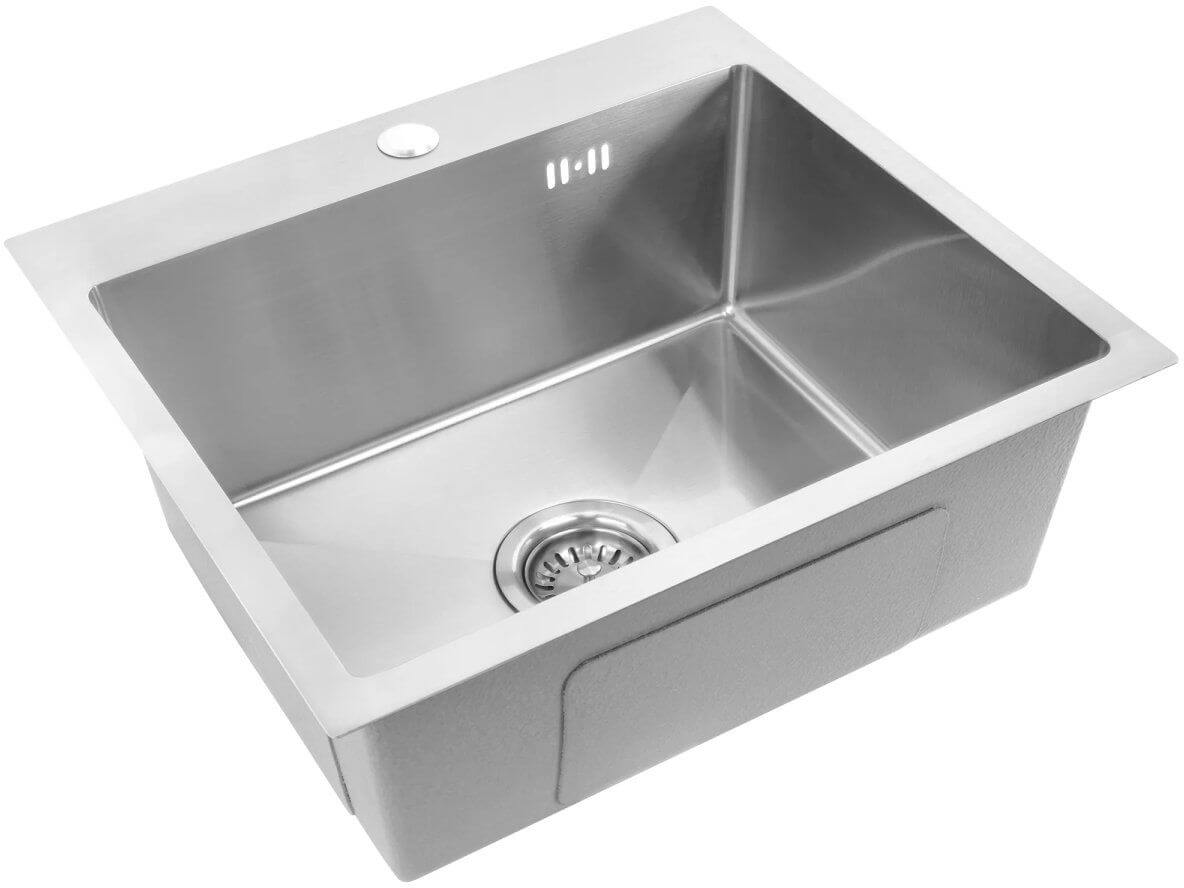Rea stalen spoelbak 58x54 cm staal ZLE-06006
