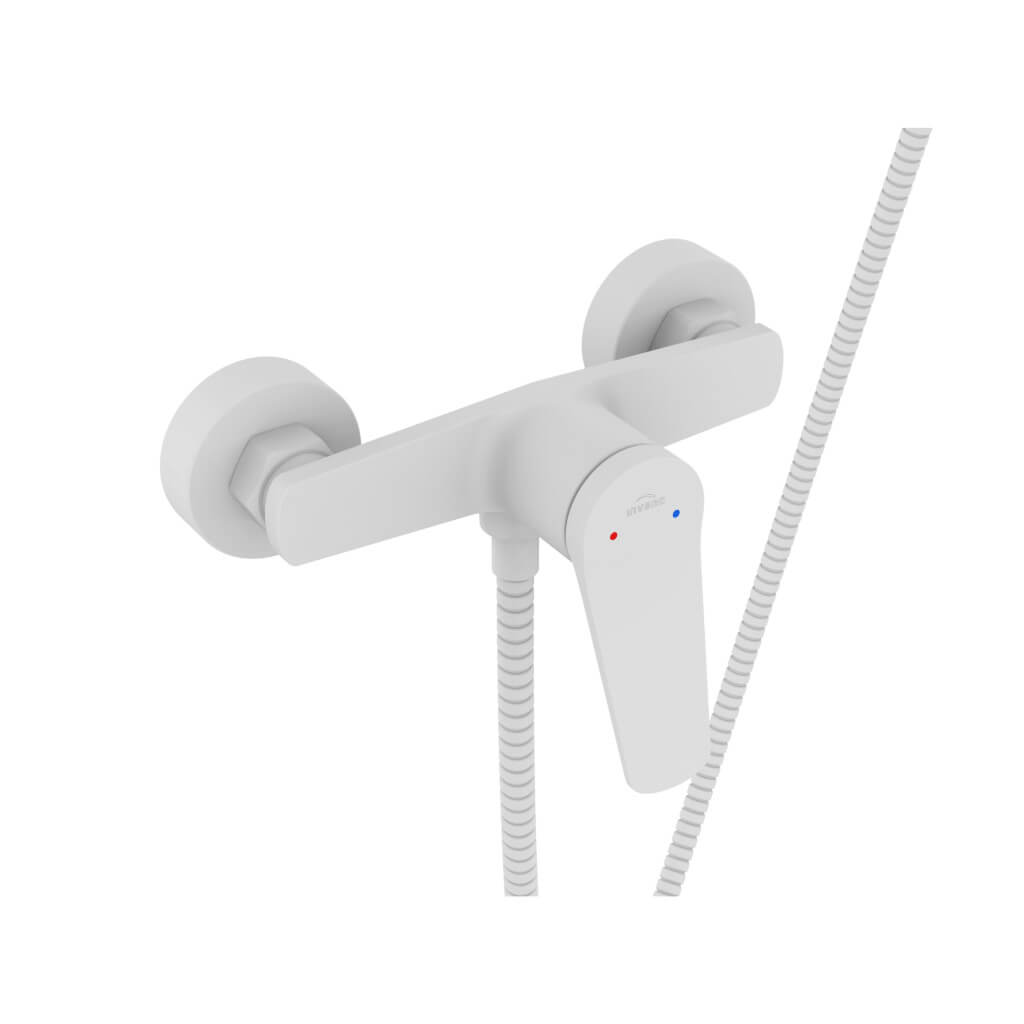 Invena Alonia douchekraan wand wit BN-70-002