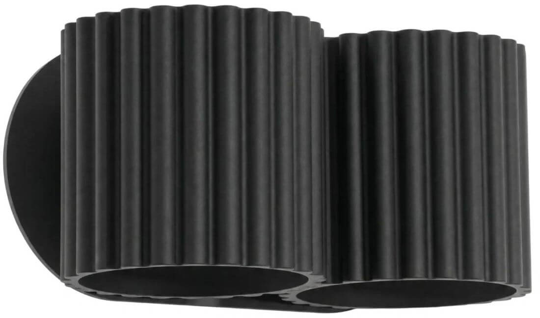Sollux Lighting Aura wandlamp 2x8 W zwart SL.2597